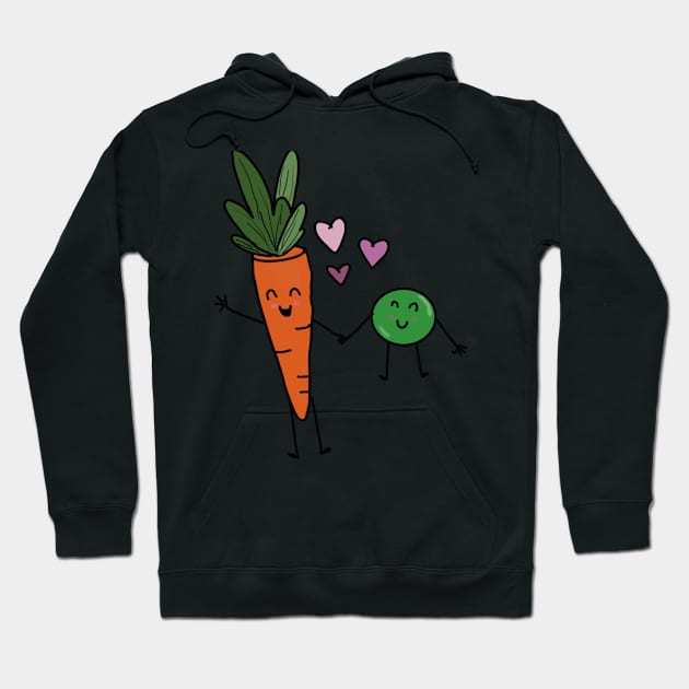 Peas & Carrots Hoodie by jathom36